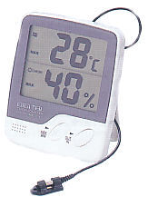 大型液晶サーミスタ温湿度計/品番 CTH-27L