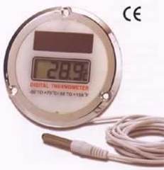 防水ソーラーデジタル温度計／MI1T-352M